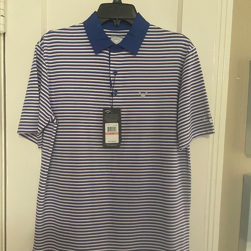 Striped Callaway Golf  Shirt